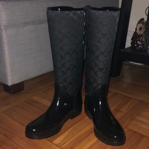 New! Coach Tristee Rainboots Size 9.